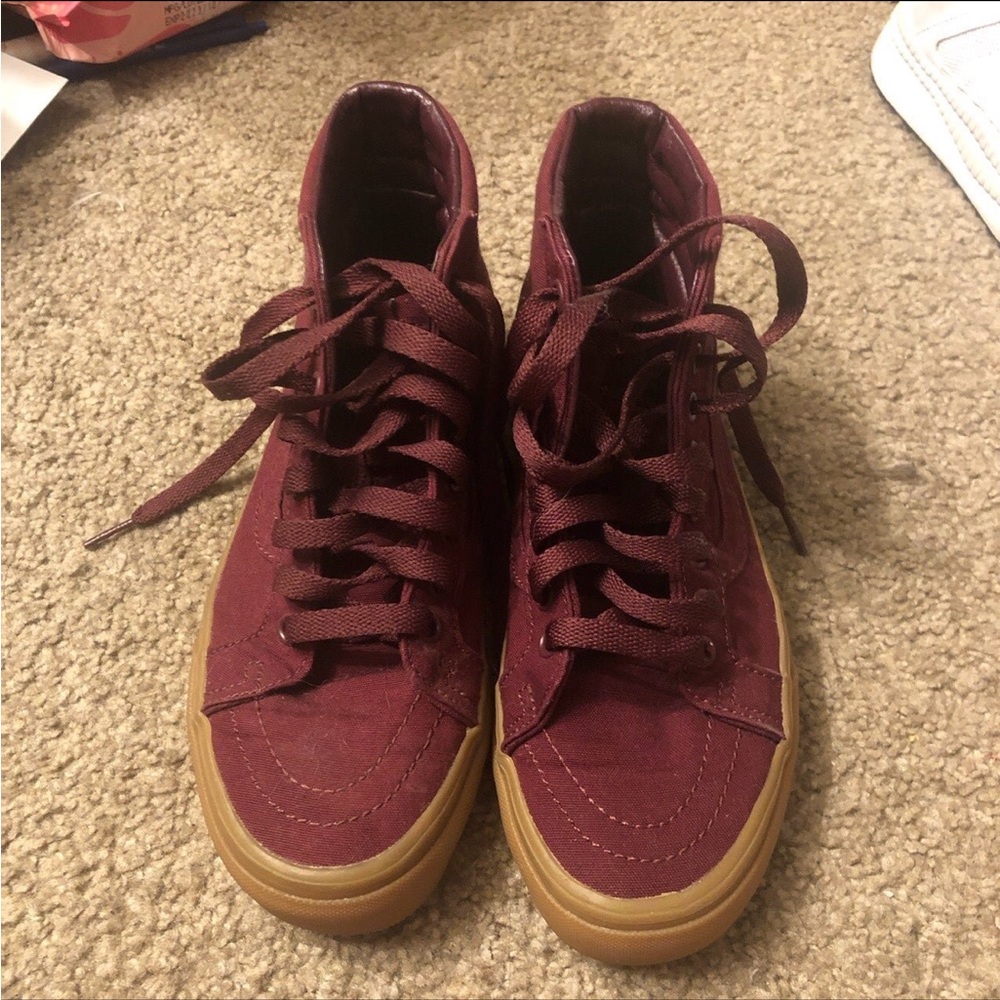 Vans Red High-Top Sneakers  Skate Style